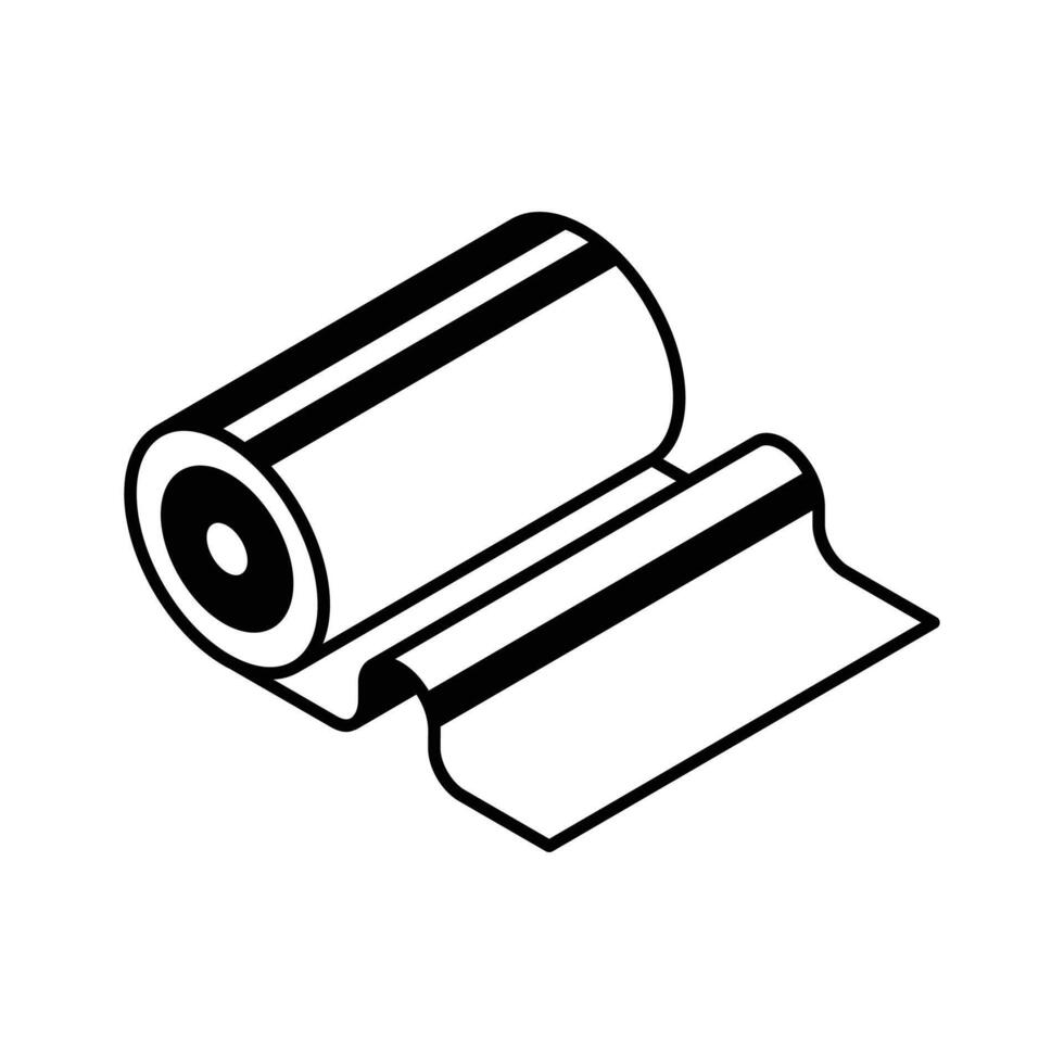 Visually engaging isometric icon of a bandage roll... vector