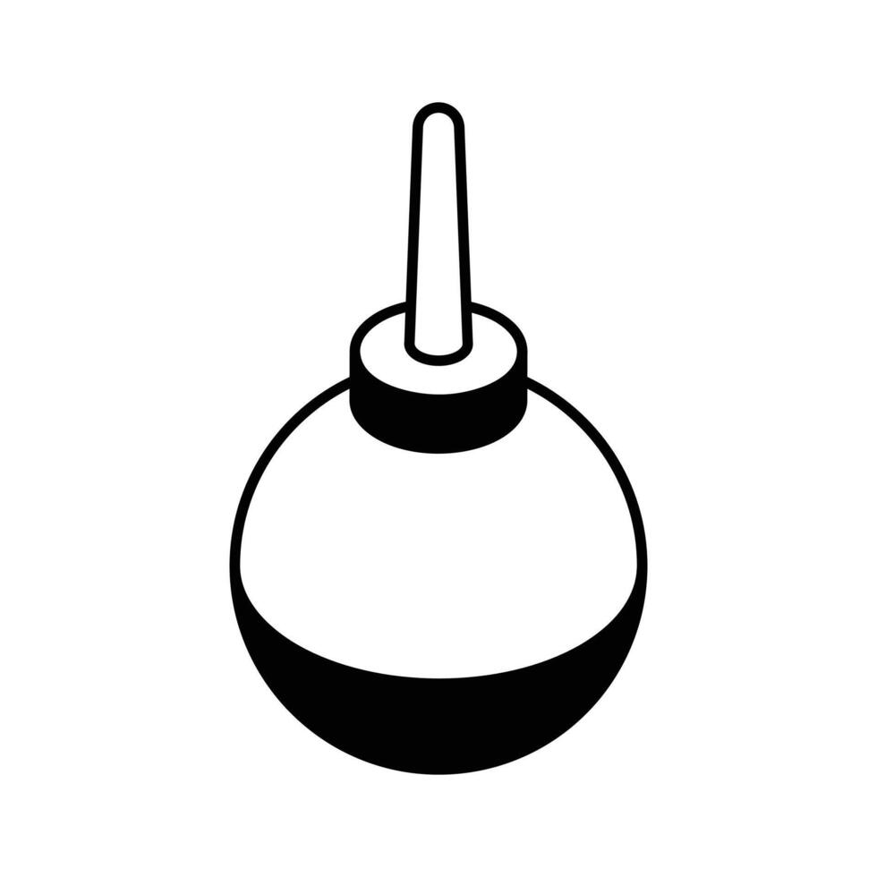 Premium isometric style icon for a medical aspirator... vector