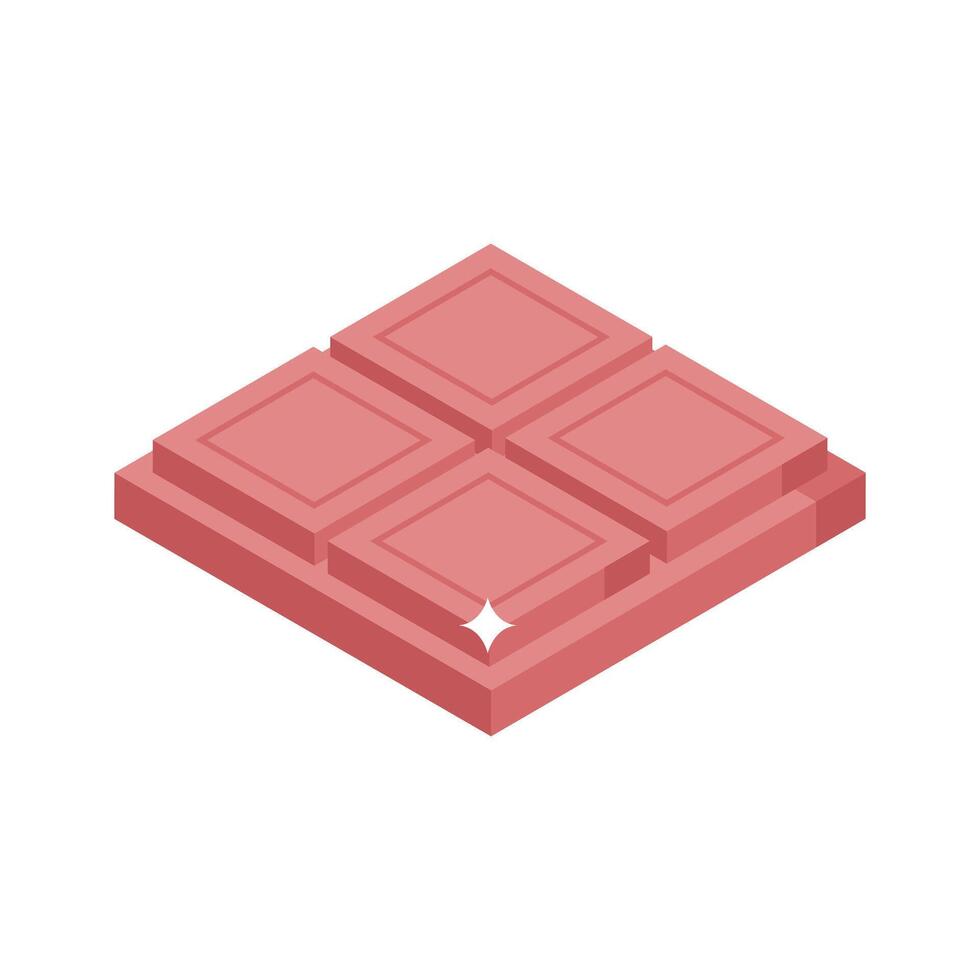 Have a look at this isometric chocolate bar icon vector