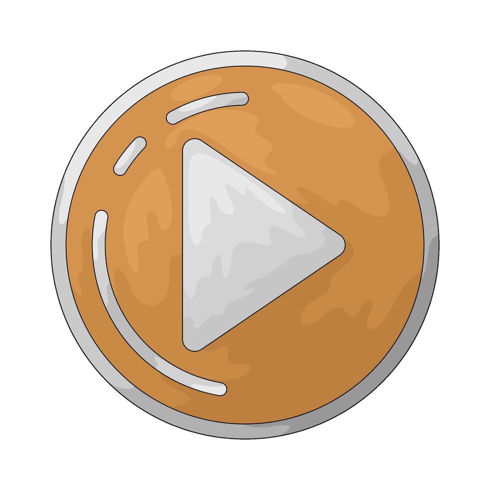 Gaming play button vector