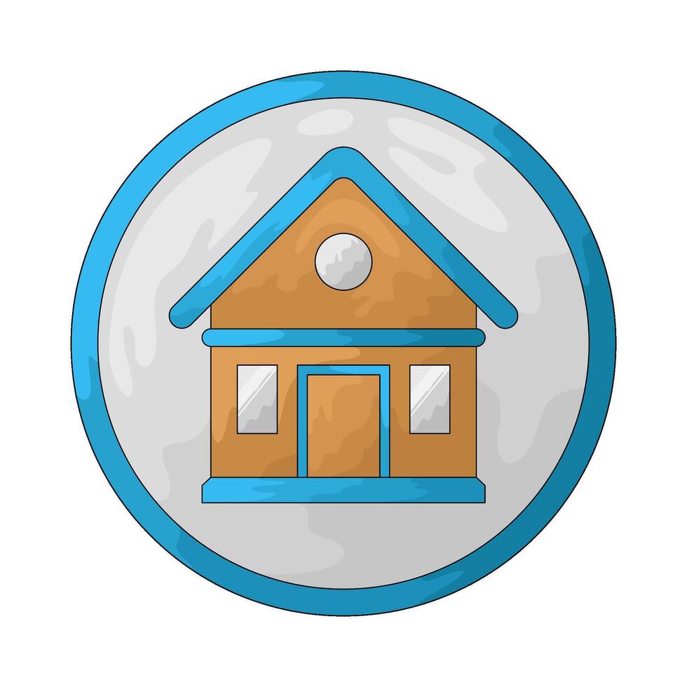 Gaming home button vector