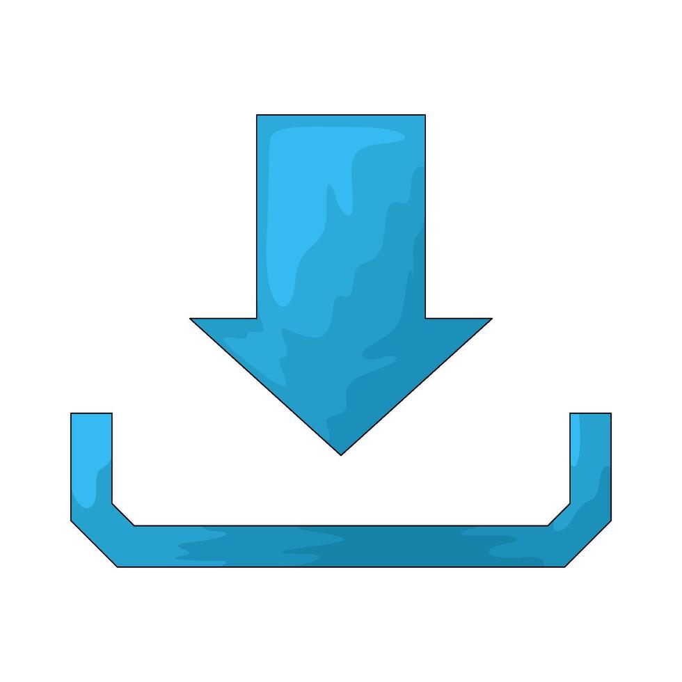 Gaming download arrow vector