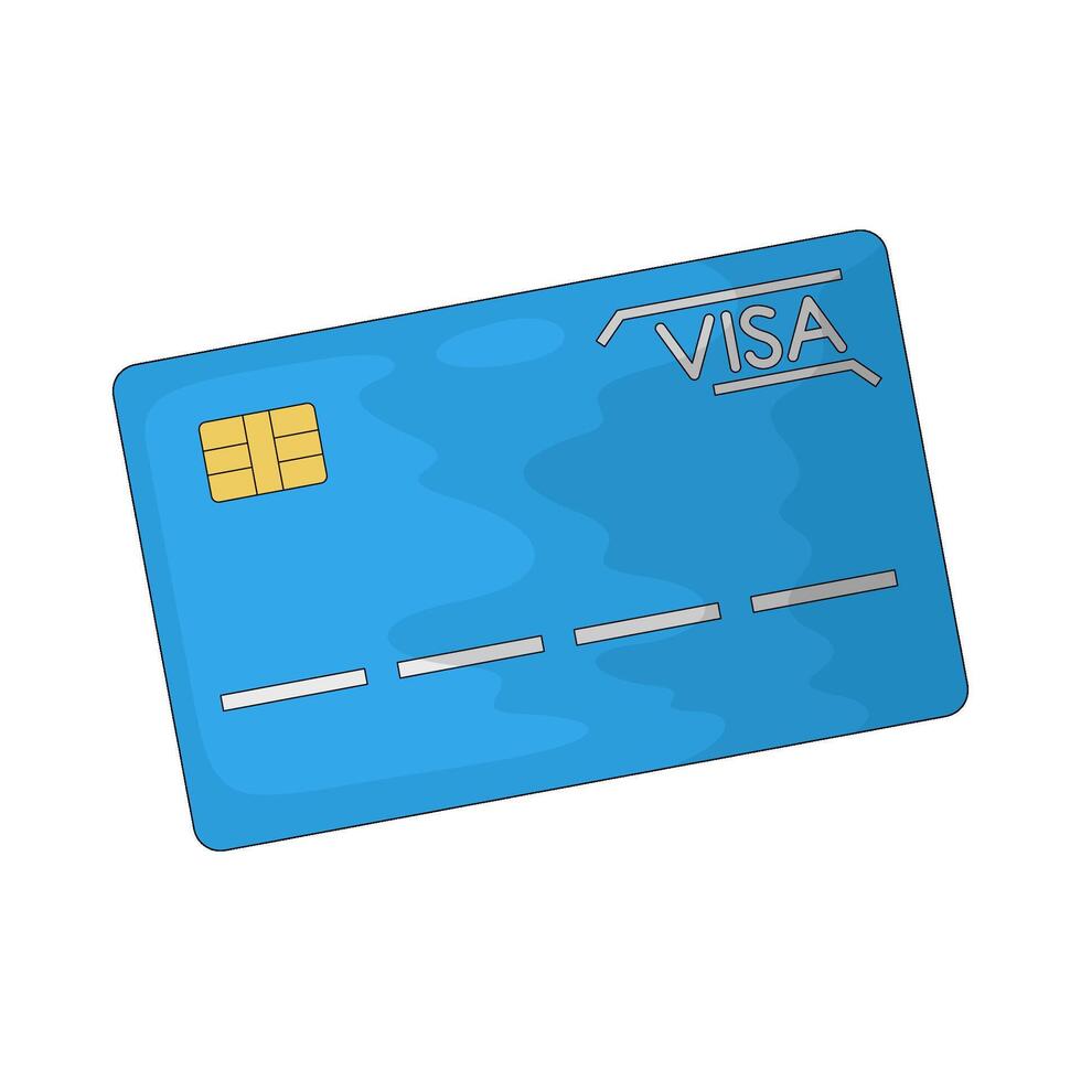 viisa card illustration vector