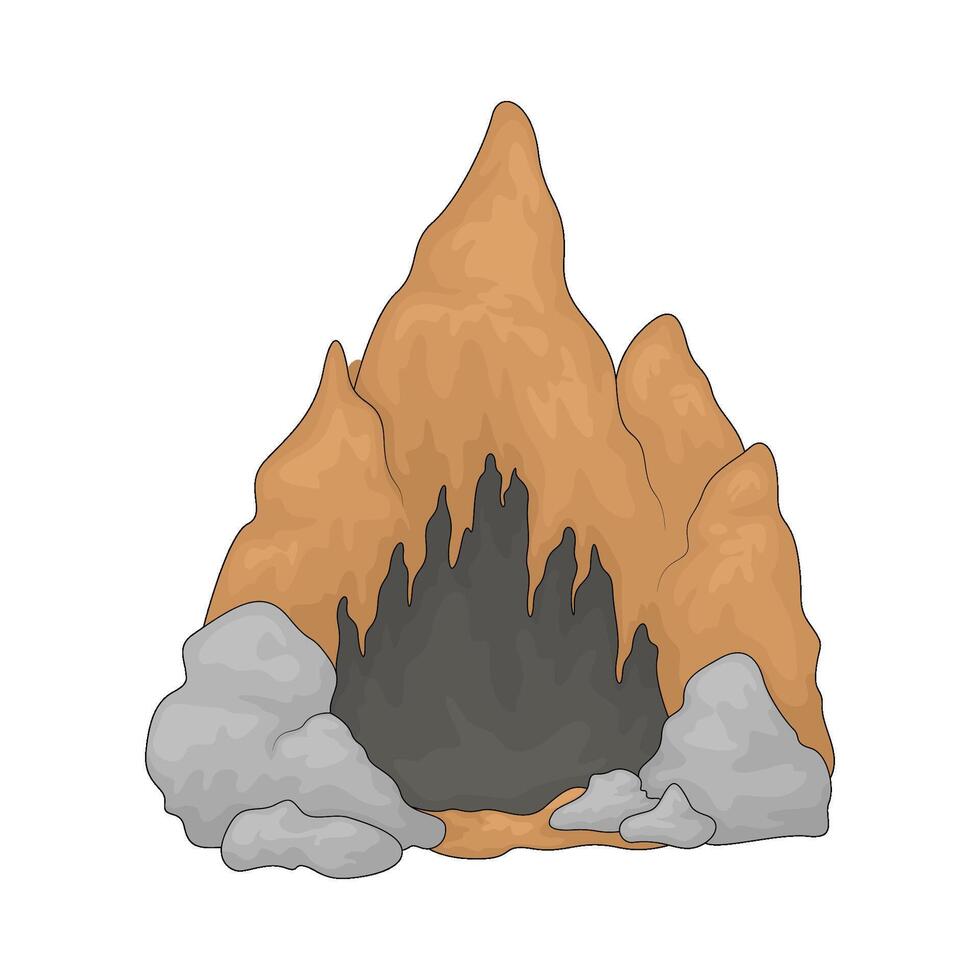 Illustration of the cave vector
