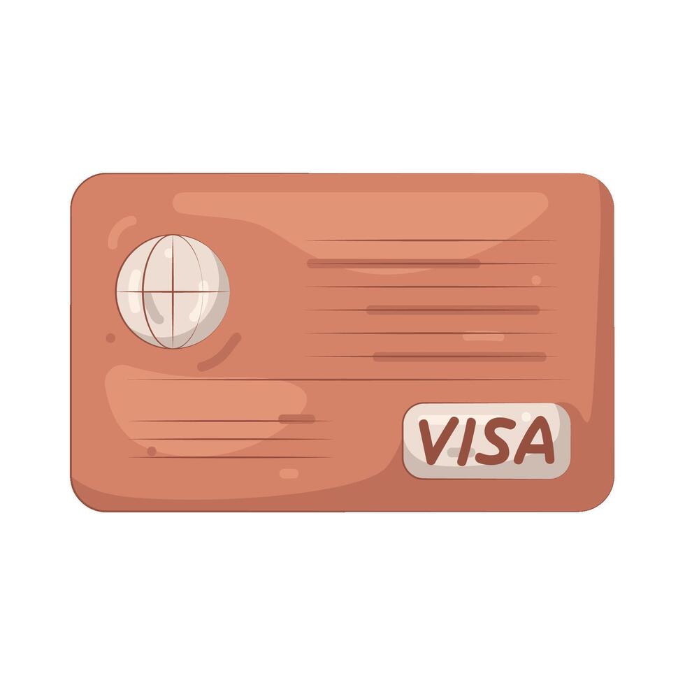 Illustration of visa cards vector