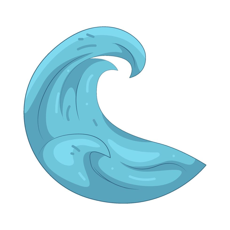 Illustration of a Ocean Wave vector