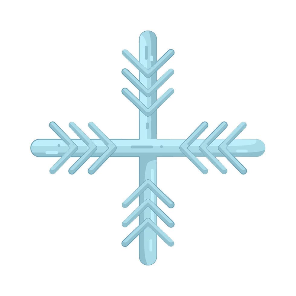 Illustration of the snowflake vector