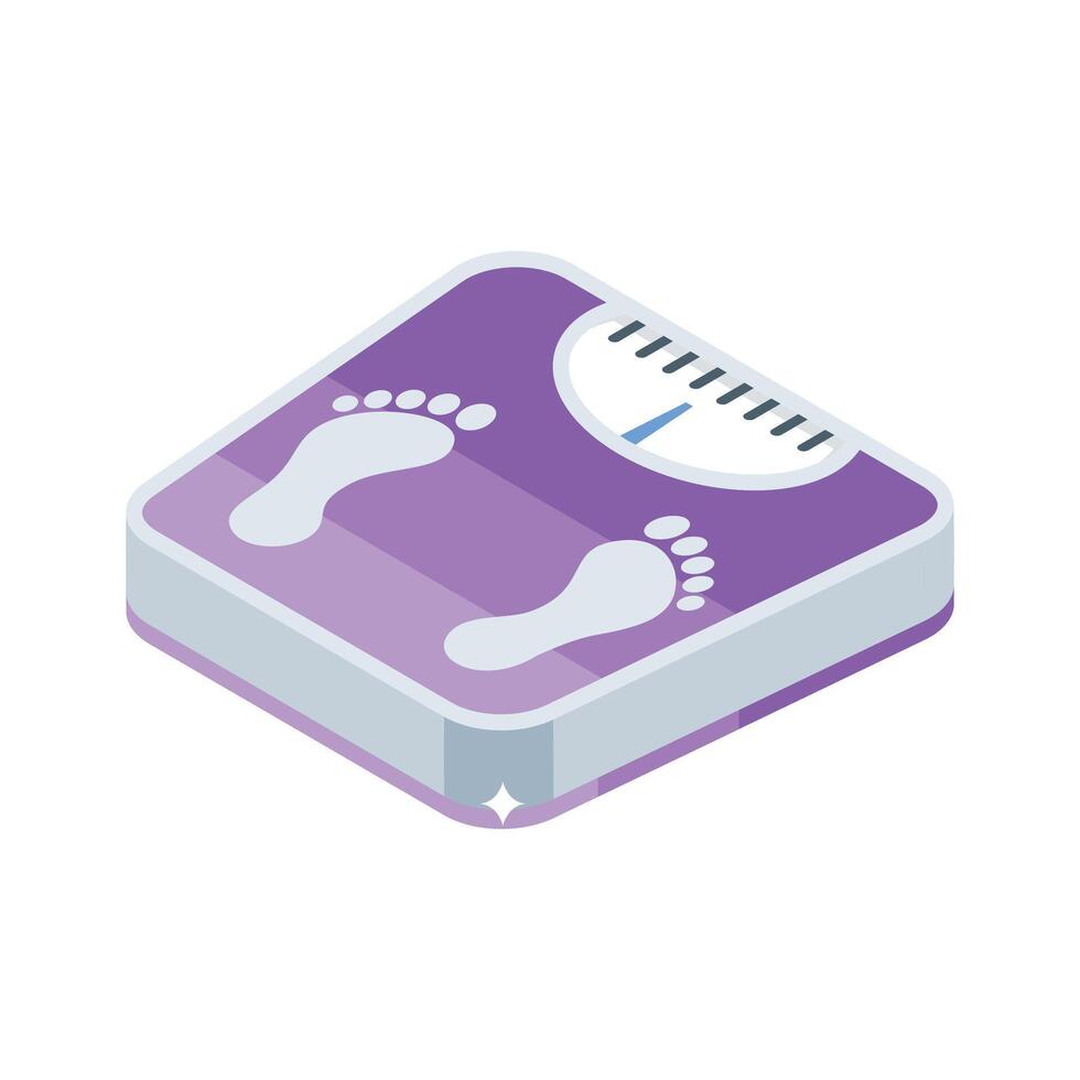 Well designed isometric icon of heavy weight machine vector