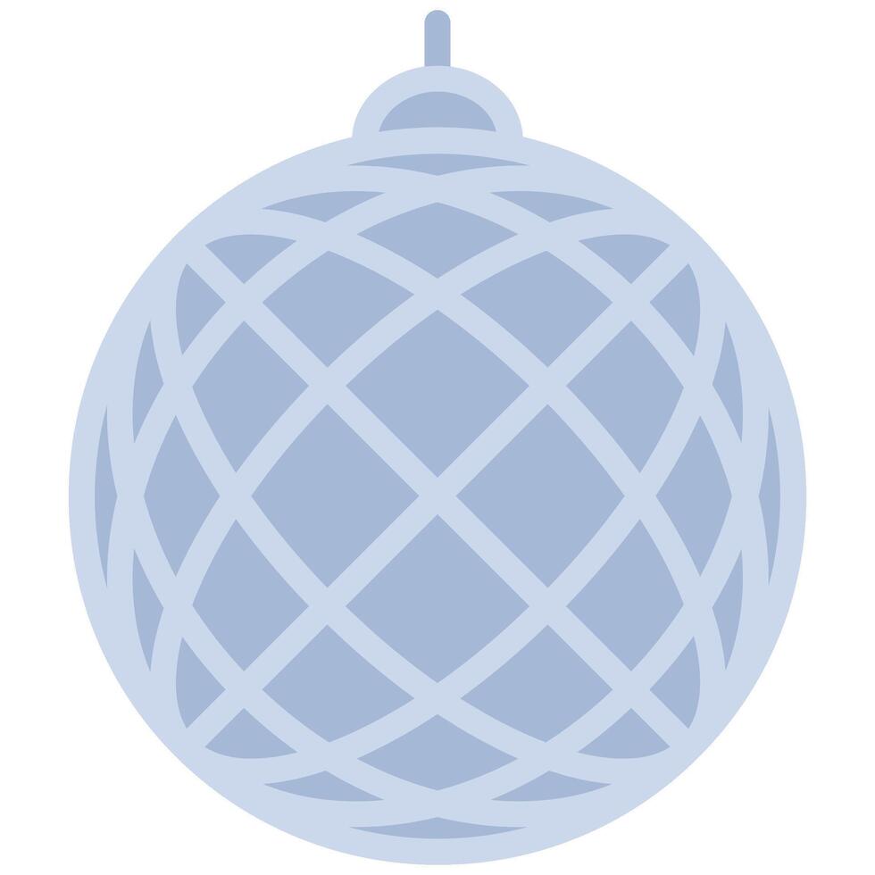 Mirror Ball Flat Design Icon, Black And White Flat Design Icon Symbol vector