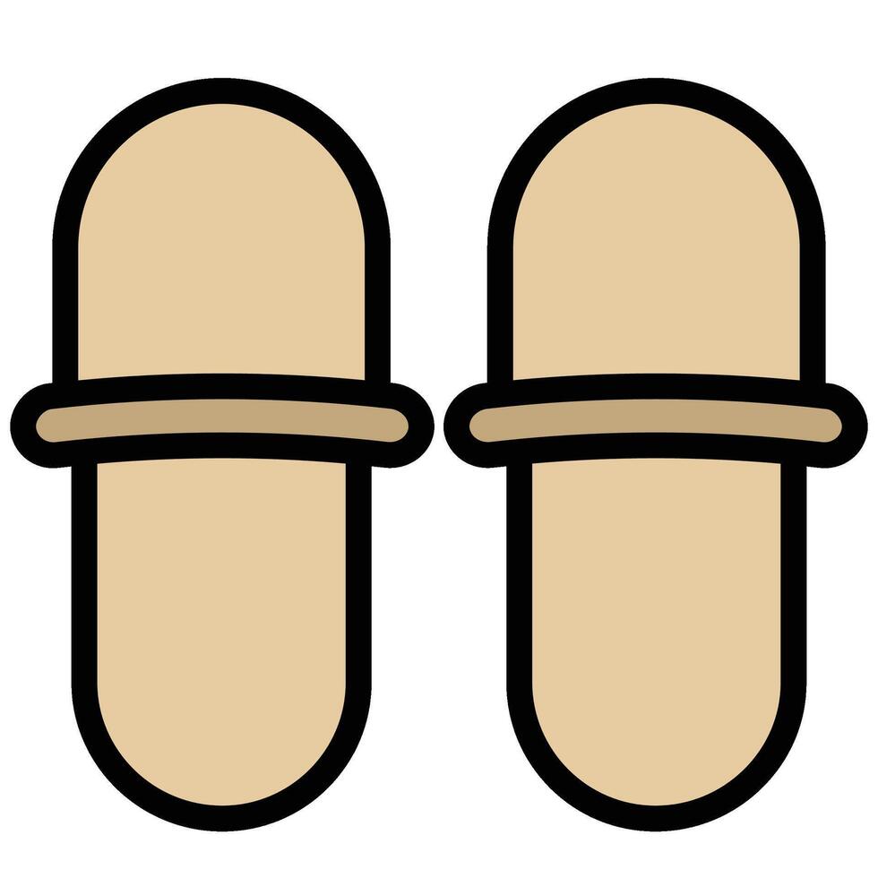 Slippers icon, Flat Design Style Icon, Hotel Icon vector