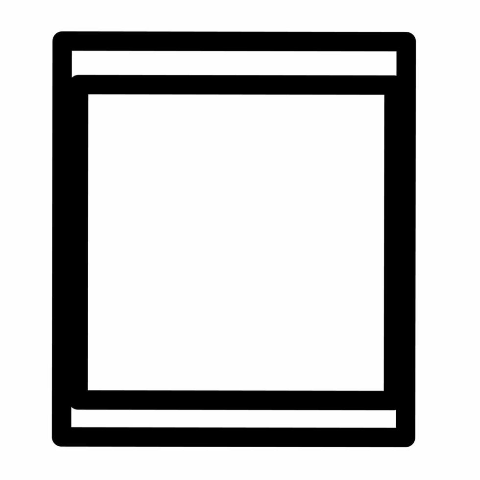 Clean Sketch Frame with Rounded Corners vector