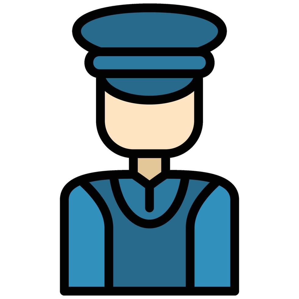 Bellboy icon, Flat Design Style Icon, Hotel Icon vector