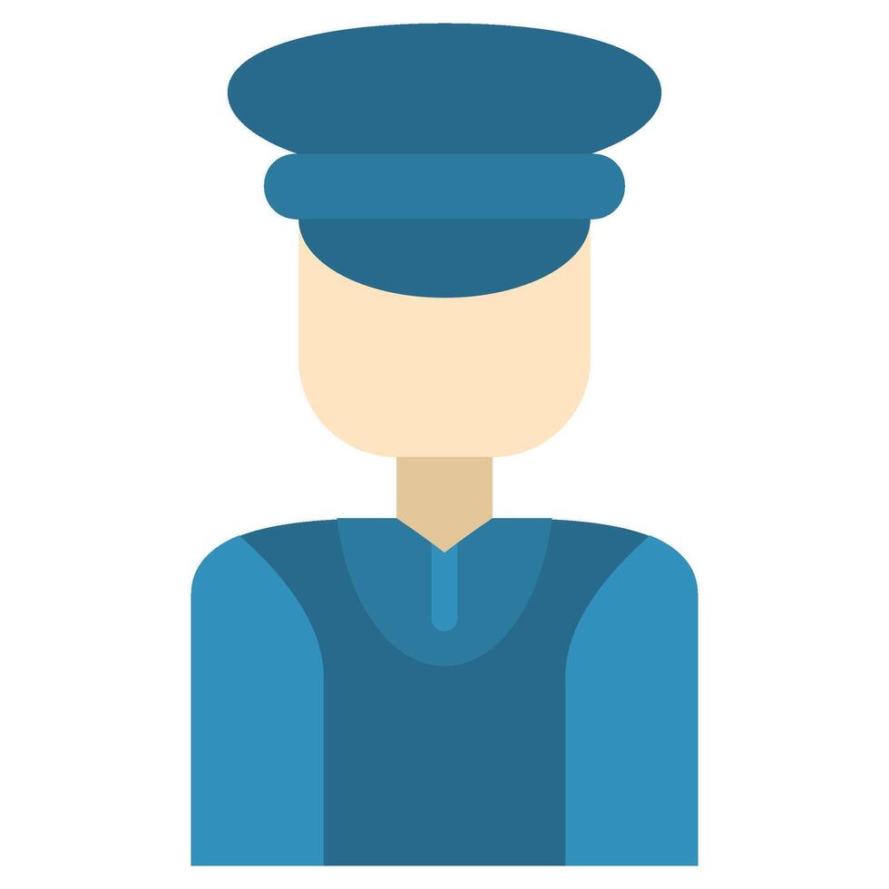 Bellboy Flat icon, Flat Design Style Icon, Hotel Icon vector