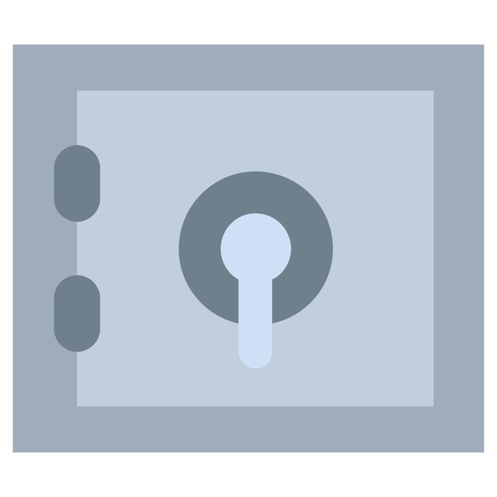 Safe Box Flat icon, Flat Design Style Icon, Hotel Icon vector