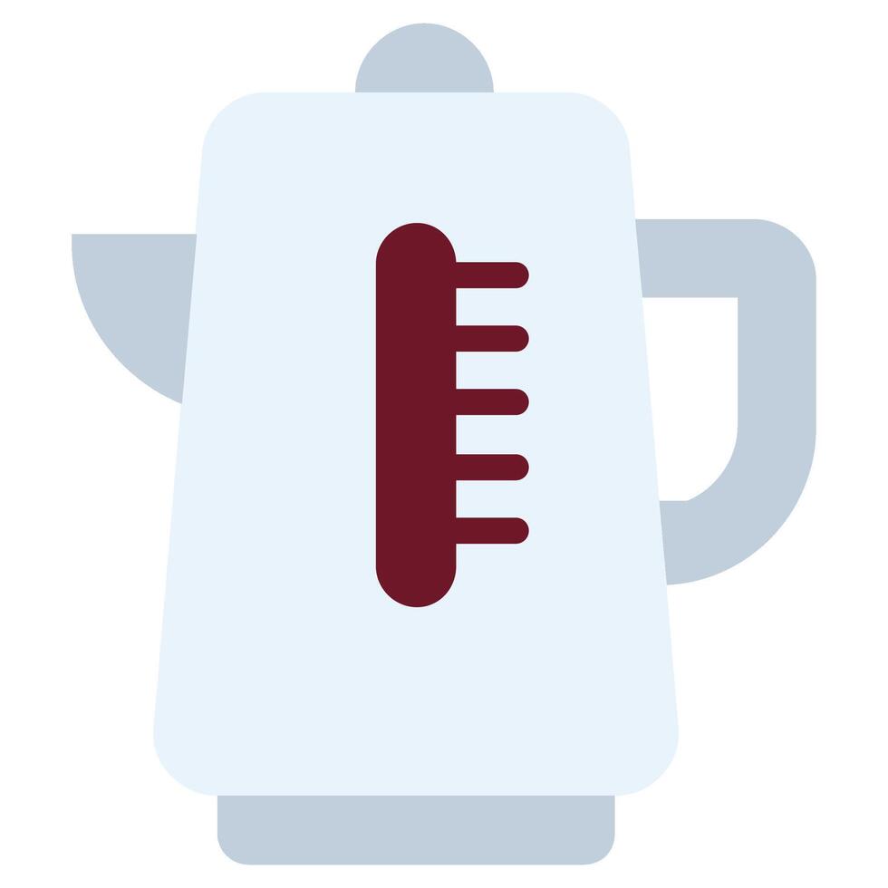 Electric Kettle Flat icon, Flat Design Style Icon, Hotel Icon vector
