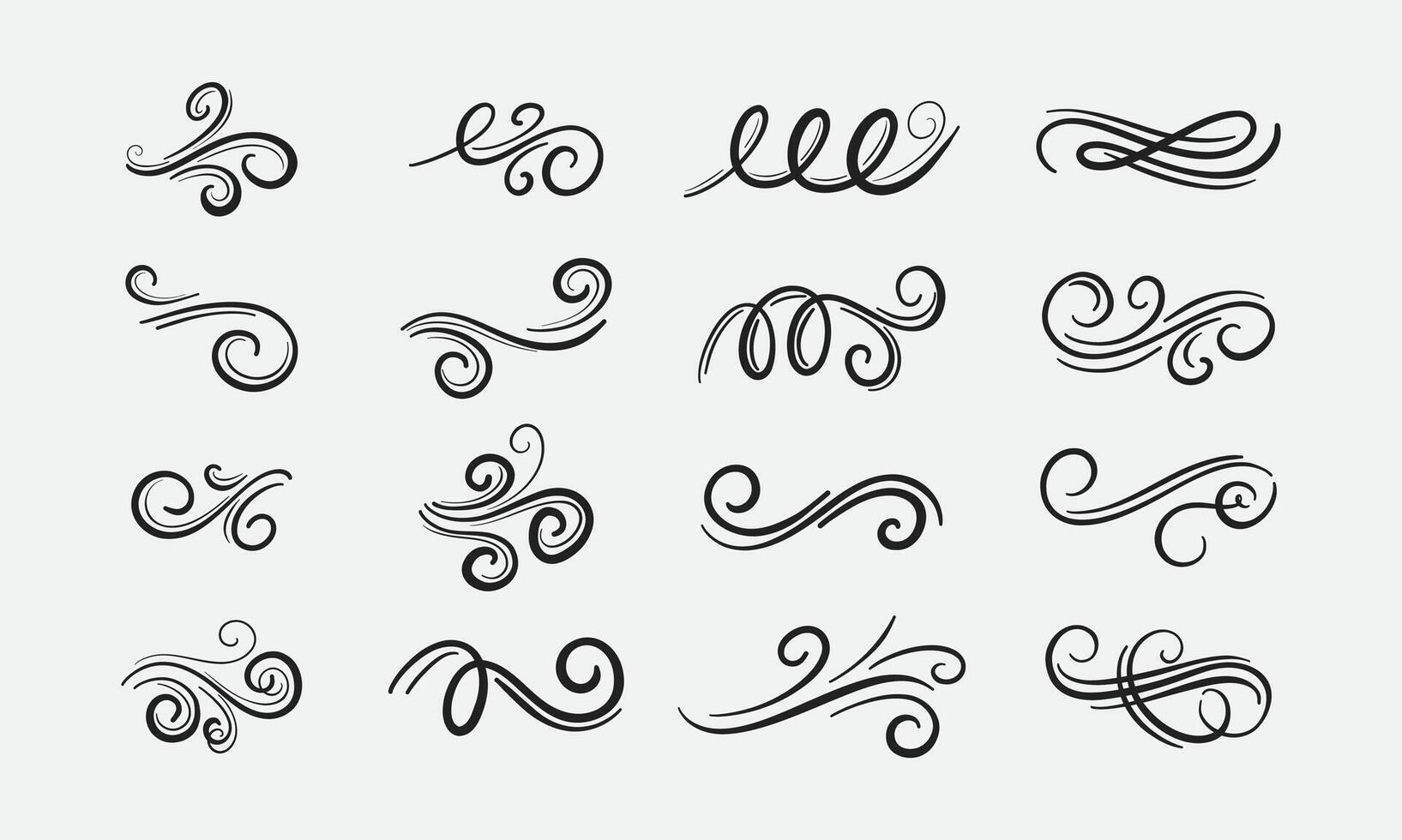 Ornate frame elements. Vintage and filigree decoration. Ornament frames and scroll swirls element. Filigree divider vector