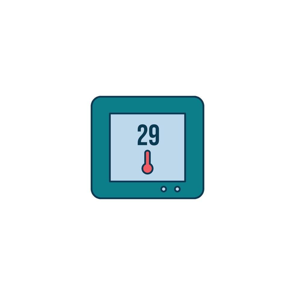 Smart Home Temperature Display vector