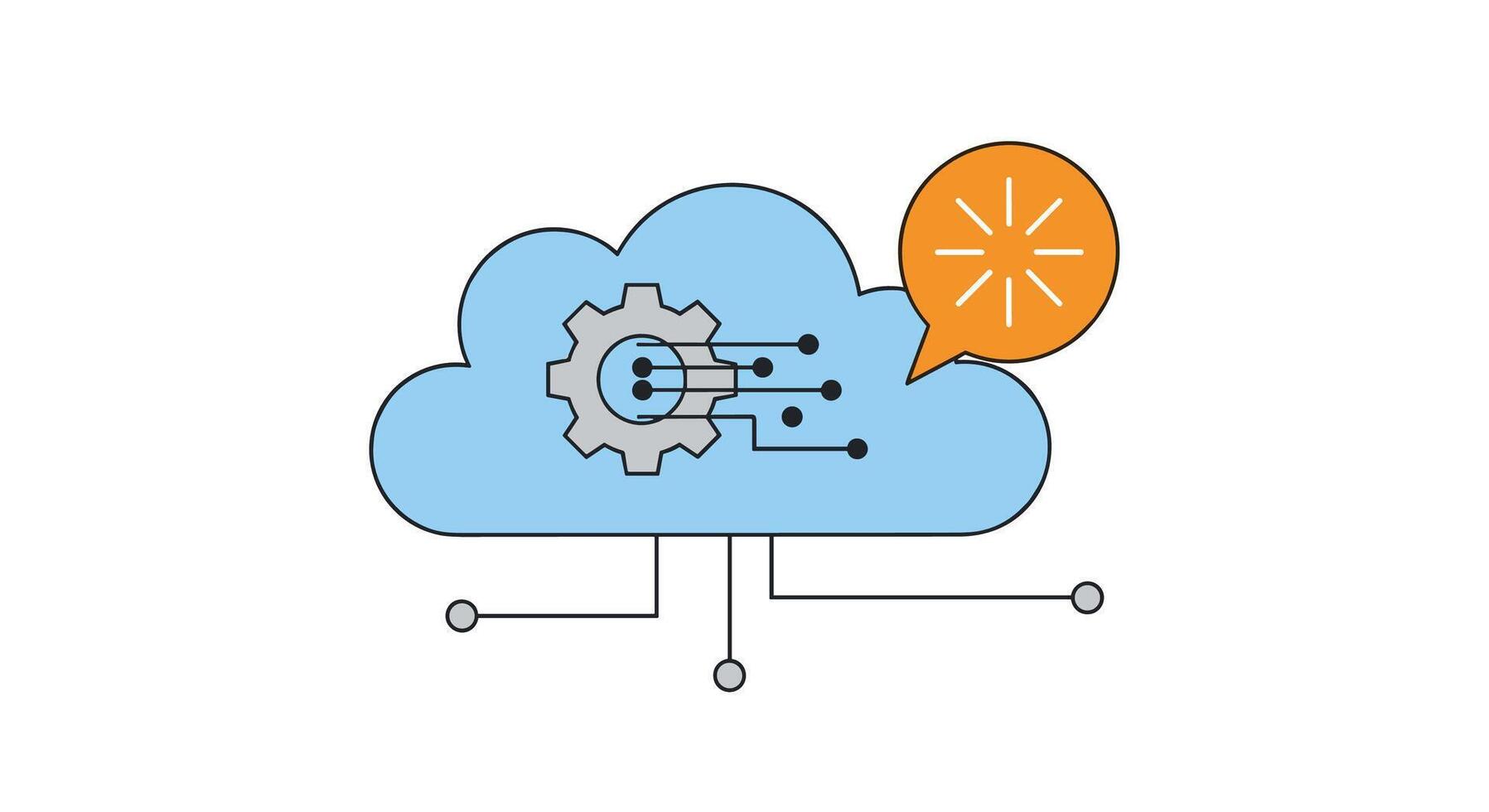 Leveraging Cloud Computing for Enhanced Business Operations and Improved Technological Infrastructure Landscape Design vector