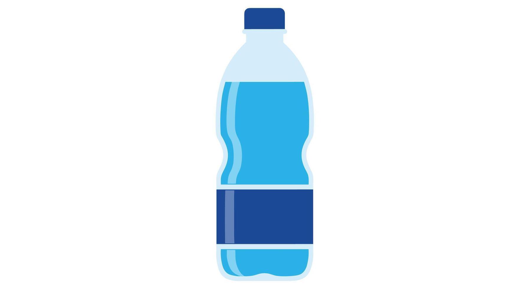 A Plastic Bottle Filled With Water Is A Common Sight In Modern Times vector
