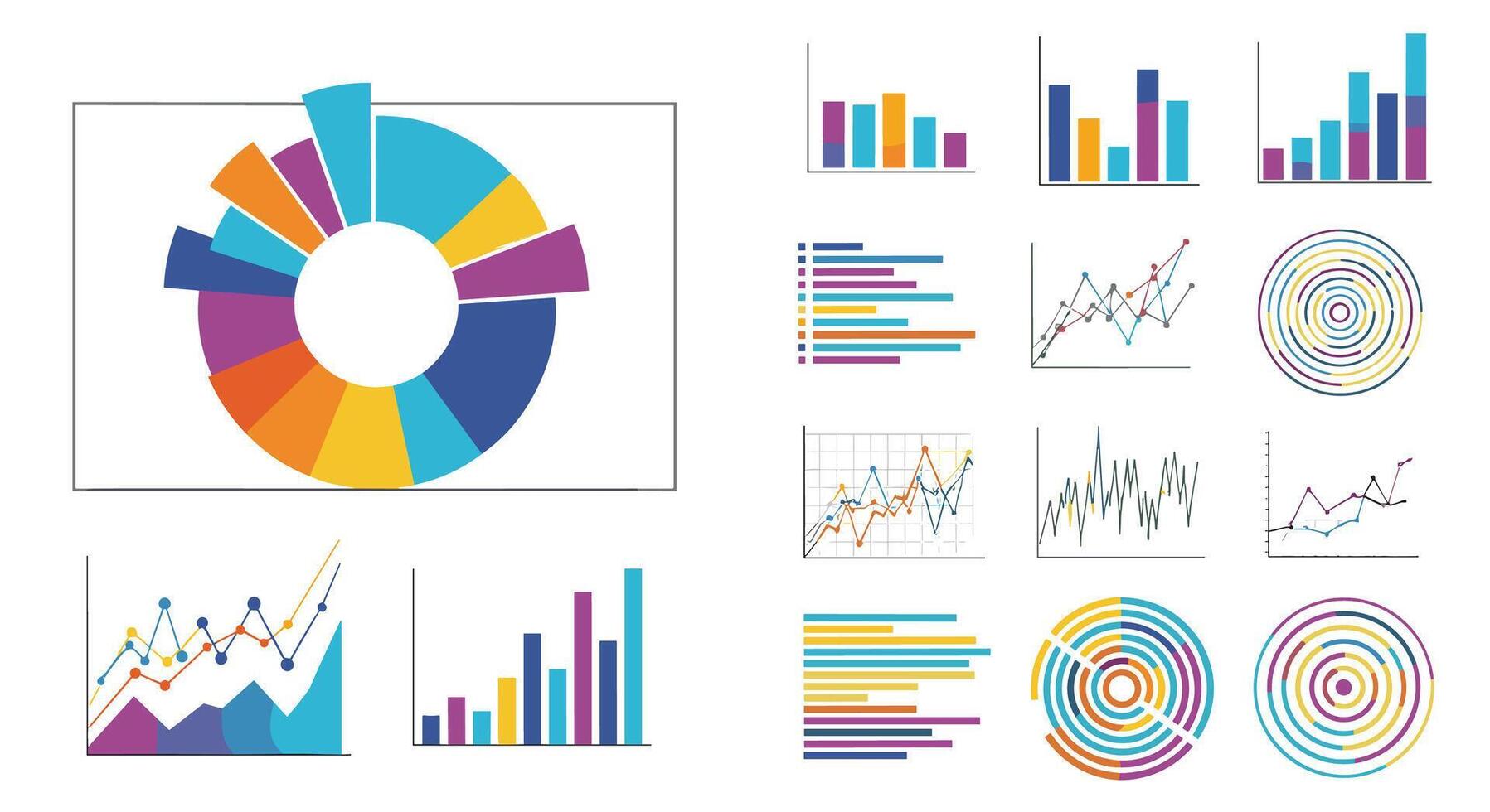 A Comprehensive Analysis of Diverse Visual Data Representation Techniques in Modern Business Analytics vector