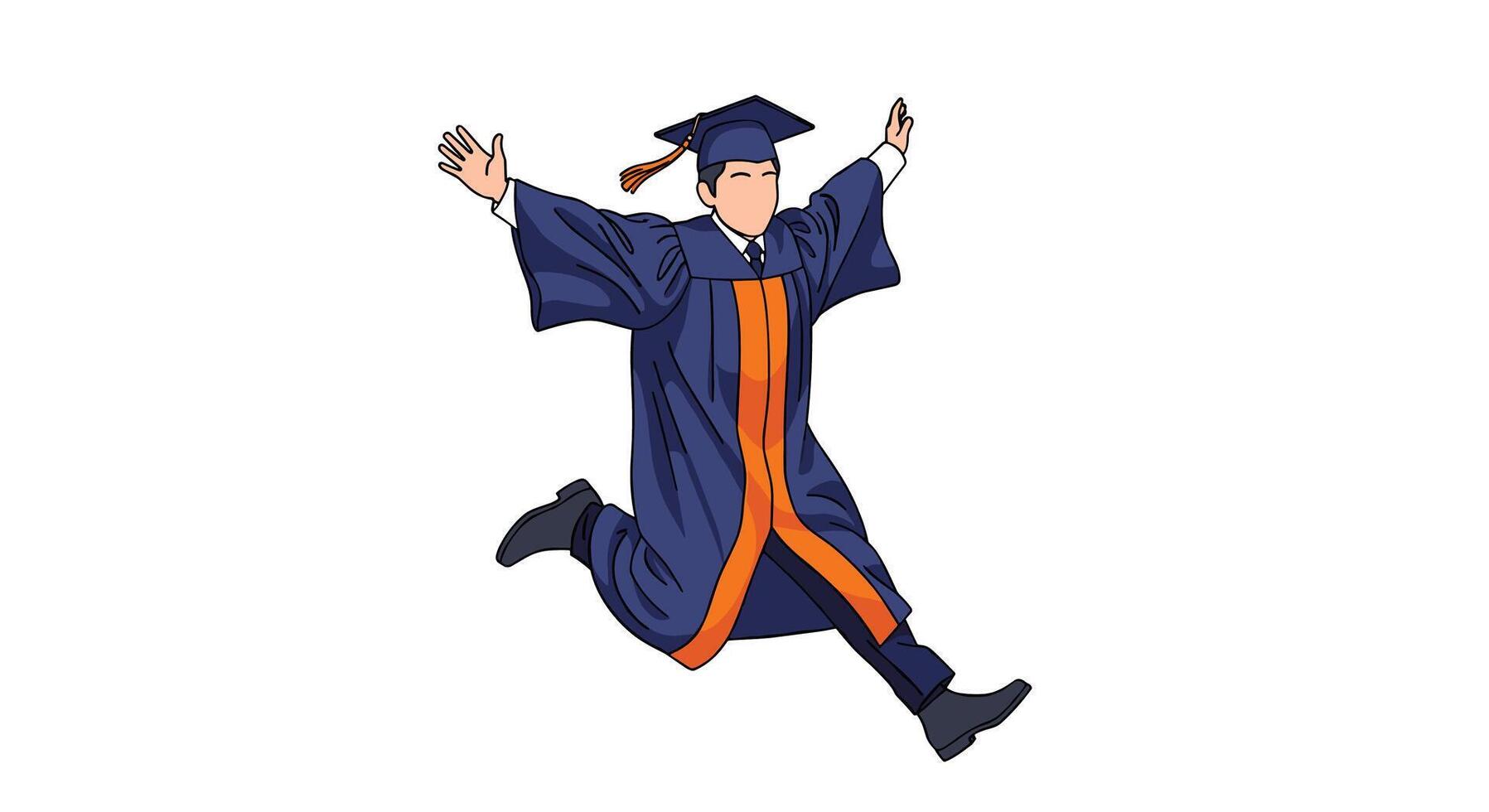 Celebrating Academic Achievement The Joy of Graduation and Embracing Future Opportunities and Challenges vector