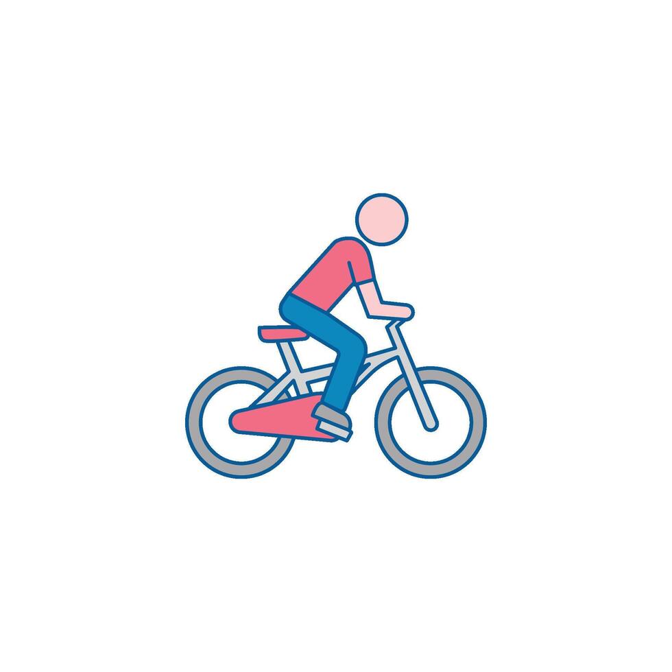Cycling for Fitness and Health vector