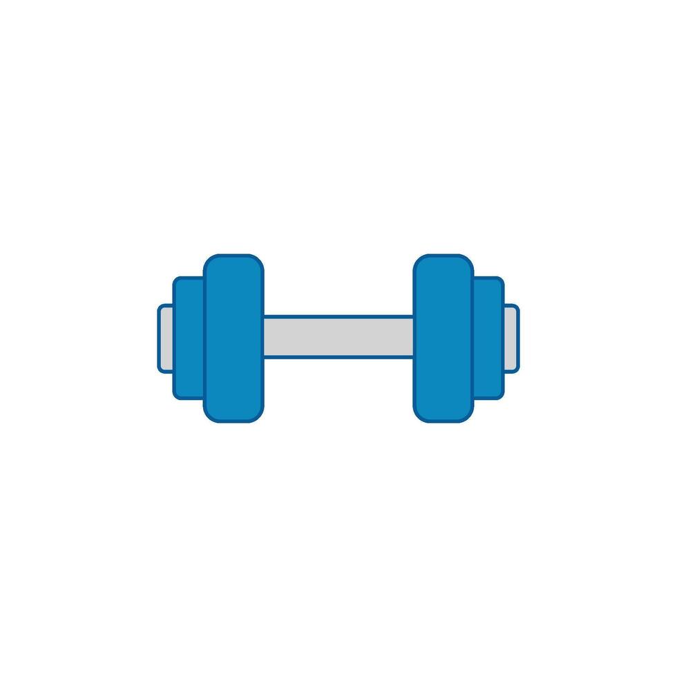 Weightlifting Dumbbell Exercise vector