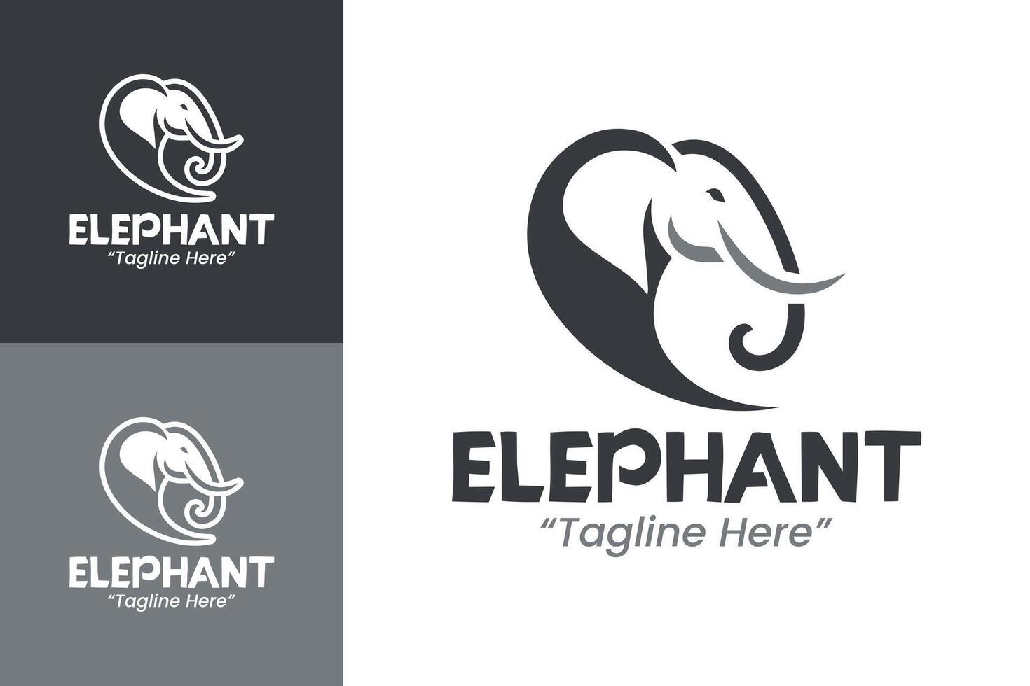 Creative and Elegant Elephant Logo Design for Branding Solutions vector