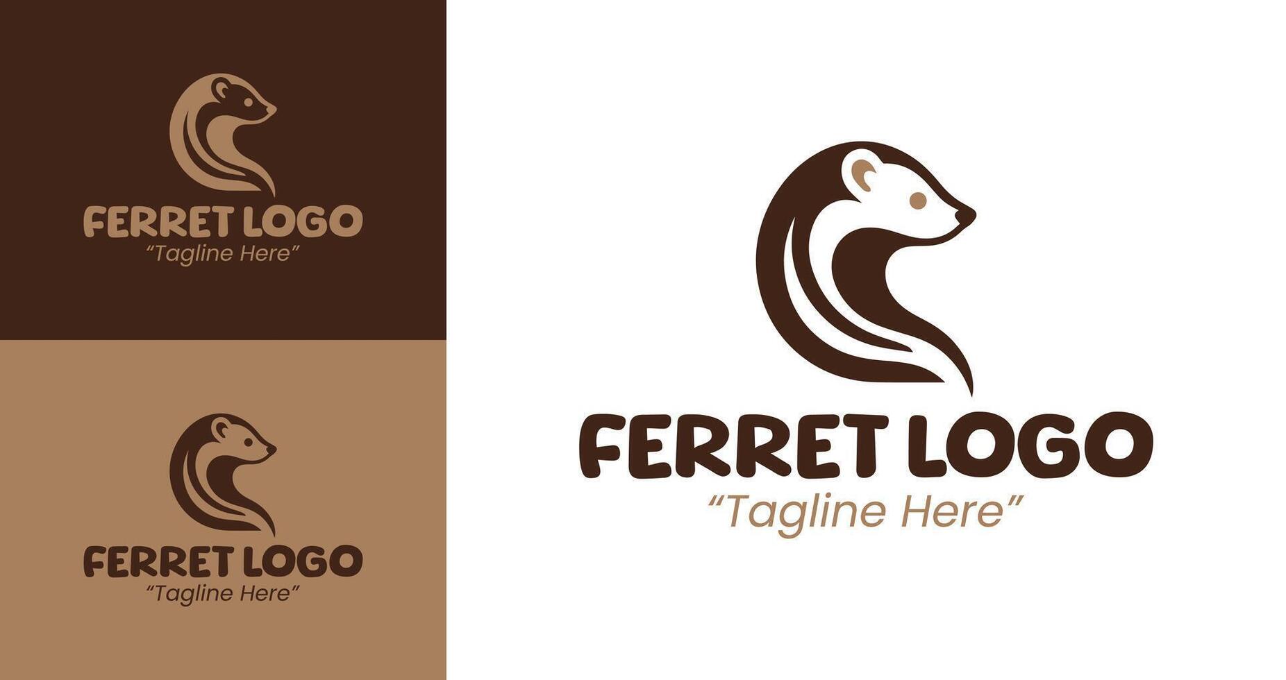 Versatile Ferret Logo for Creative Business Branding and Identity Design vector