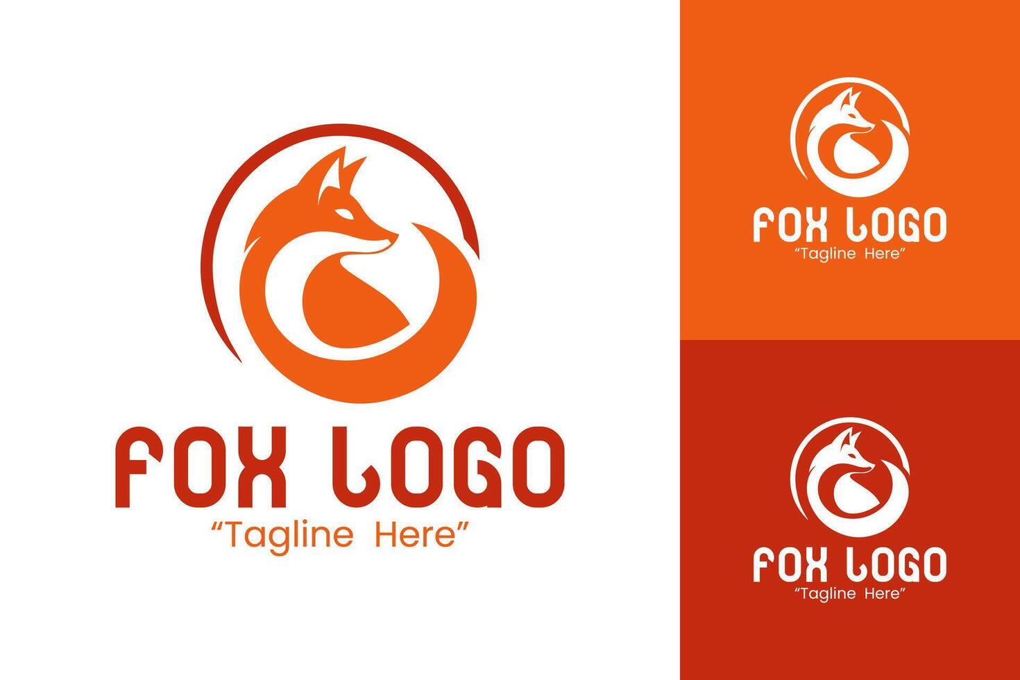 Dynamic Fox Logo for Business Identity and Creative Branding Design vector