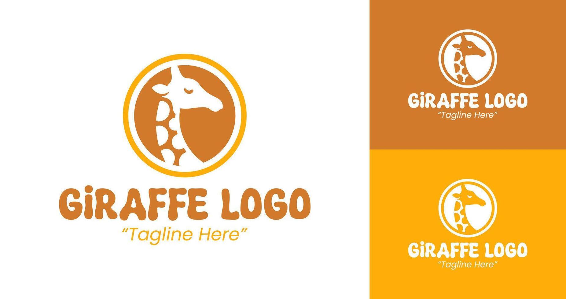 Minimalist Giraffe Logo for Business and Brand Identity vector