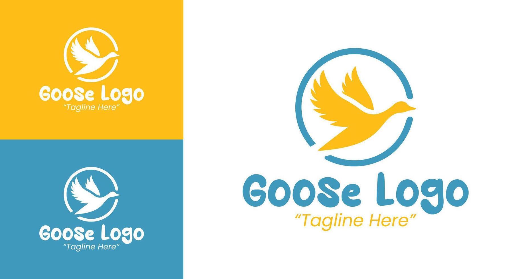 Unique Goose Logo with Elegant Design for Professional Branding vector
