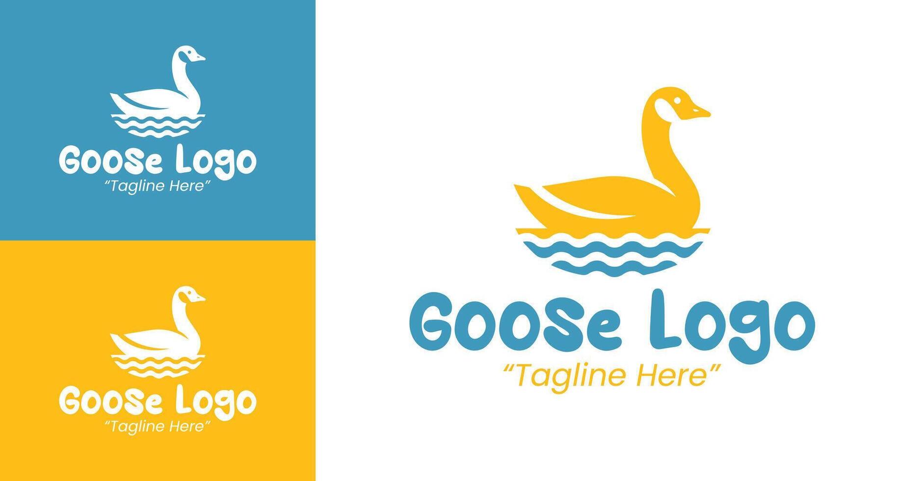 Stylish Goose Logo Design with Minimalist Features for Brand Identity vector