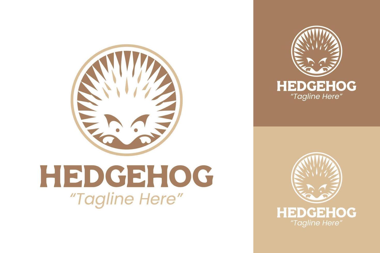 Modern and Playful Hedgehog Logo for Unique Brand Identity vector