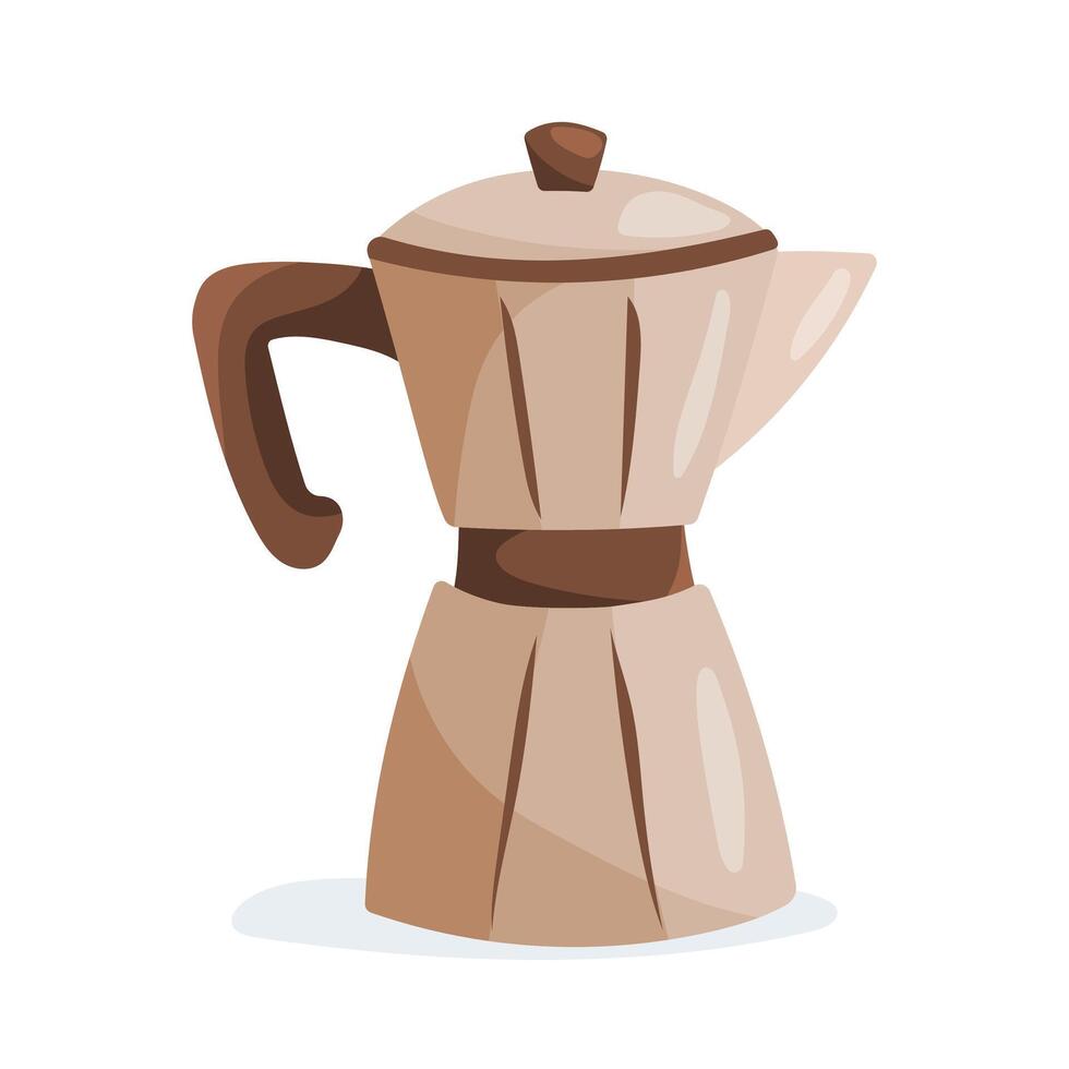 illustration of geyser coffee maker vector