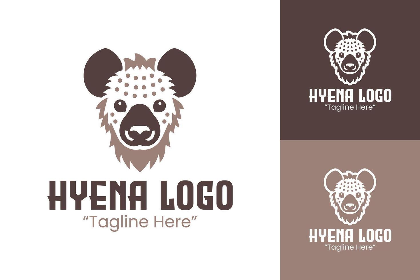 Unique Hyena Logo Design with Artistic Features for Branding and Marketing vector