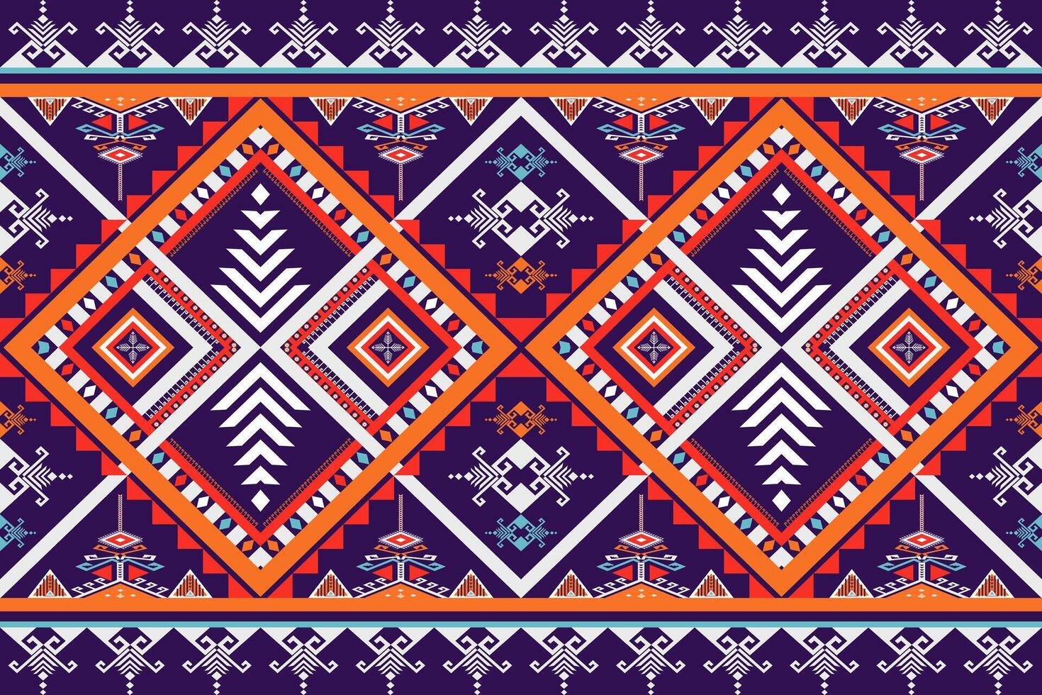 Vintage abstract geometric ethnic pattern for cloth, fabric, textile, wallpaper, wrapping vector