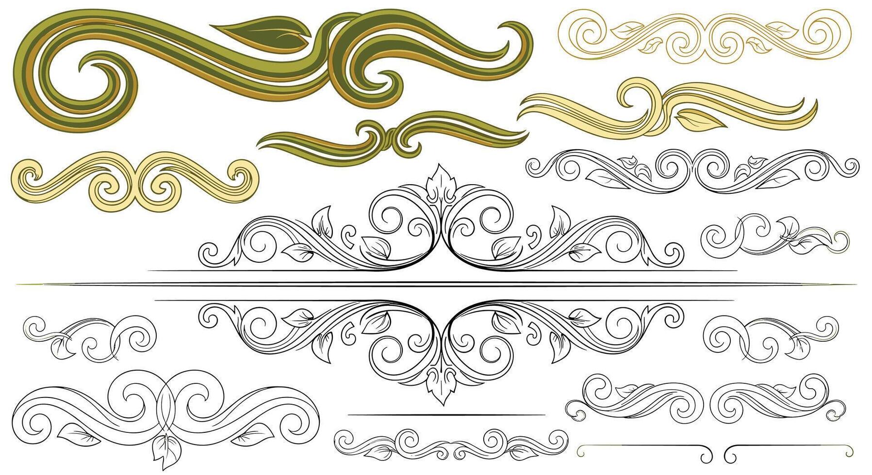 The Art of Dividers Beautiful Design Elements for Every Artistic Digital Project vector