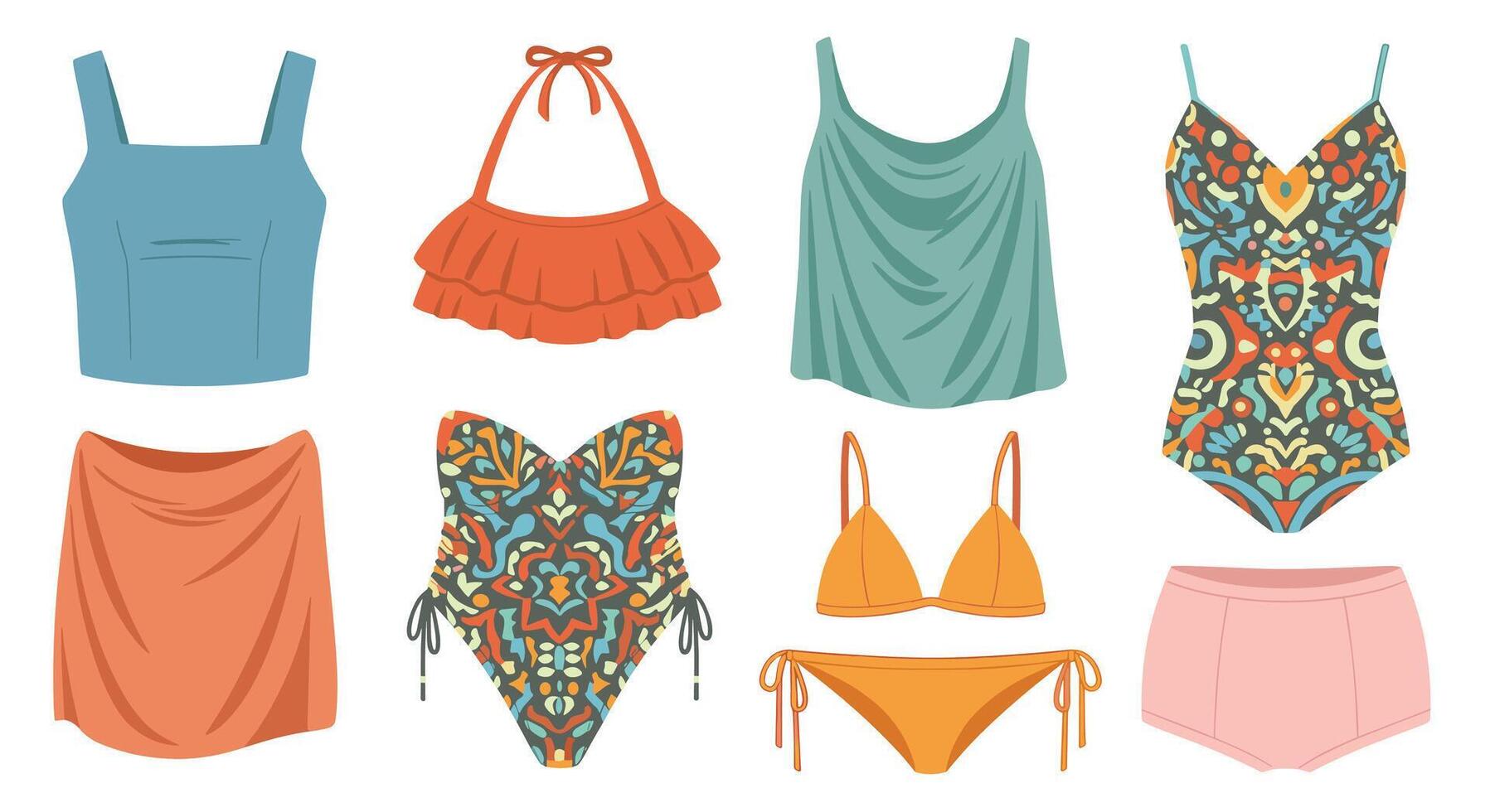 A Guide to Choosing the Perfect Swimsuit for Your Body Type This Summer vector