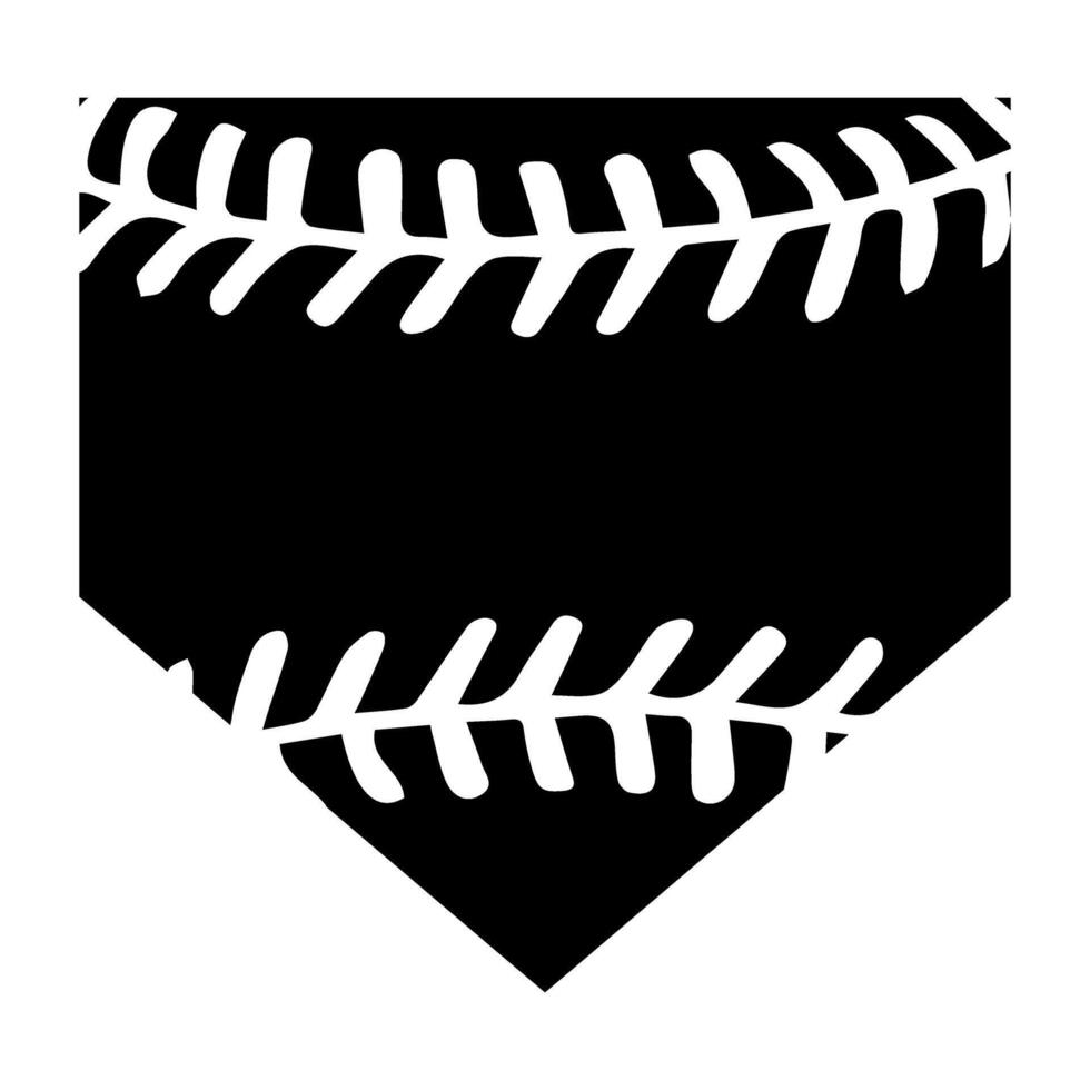 Baseball black and white icon. Simple illustration of baseball black and white icon for web design isolated on white background vector