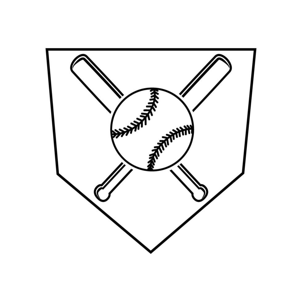 Baseball home plate icon . Baseball base illustration sign. Home Plate symbol. Baseball Logo. vector