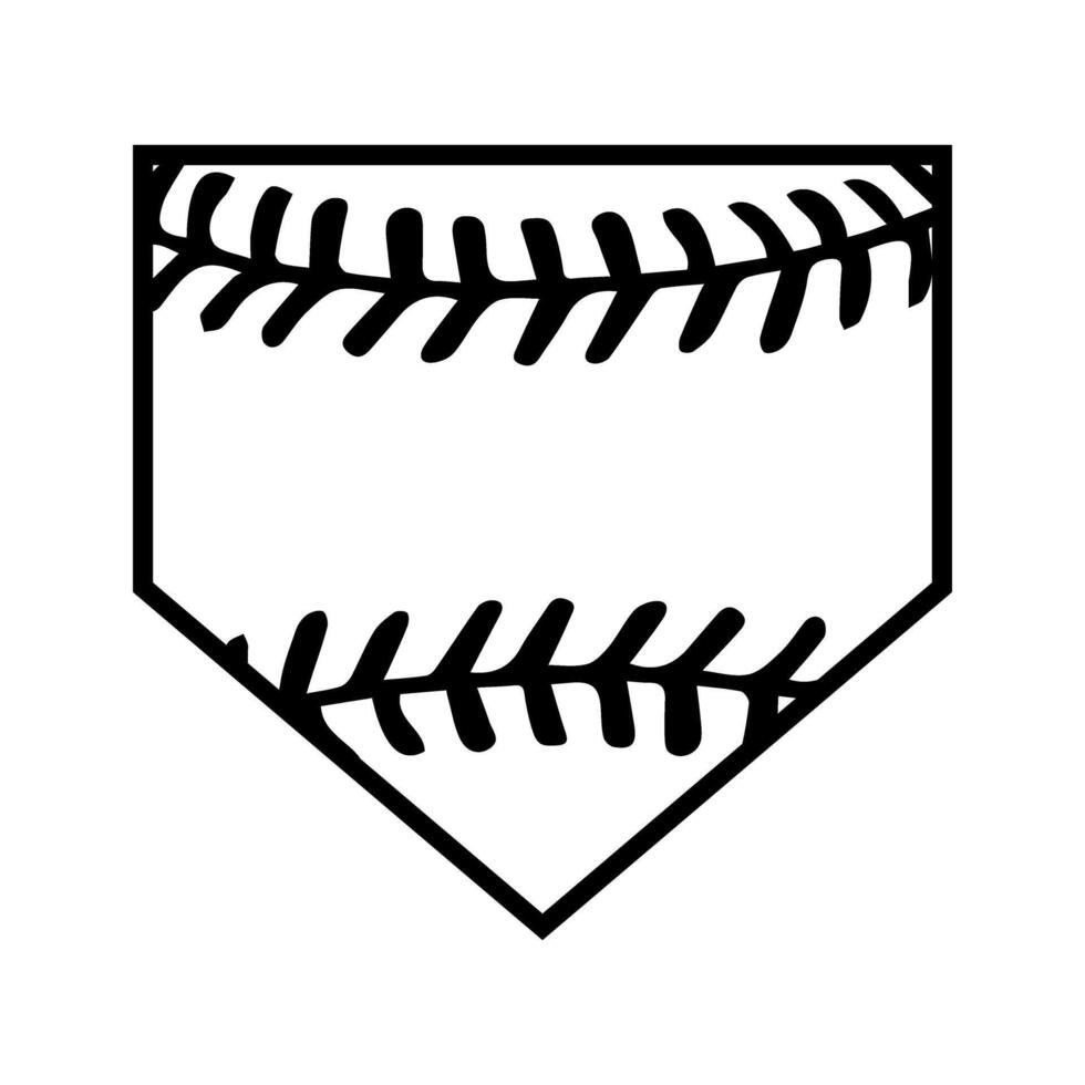 baseball sport ball isolated icon illustration design black and white vector