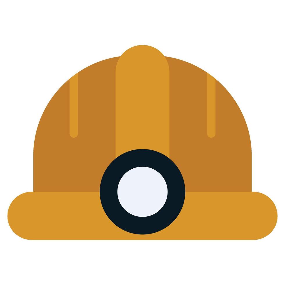 Helmet Flat Icon, Flat Design Style Icon Symbol vector