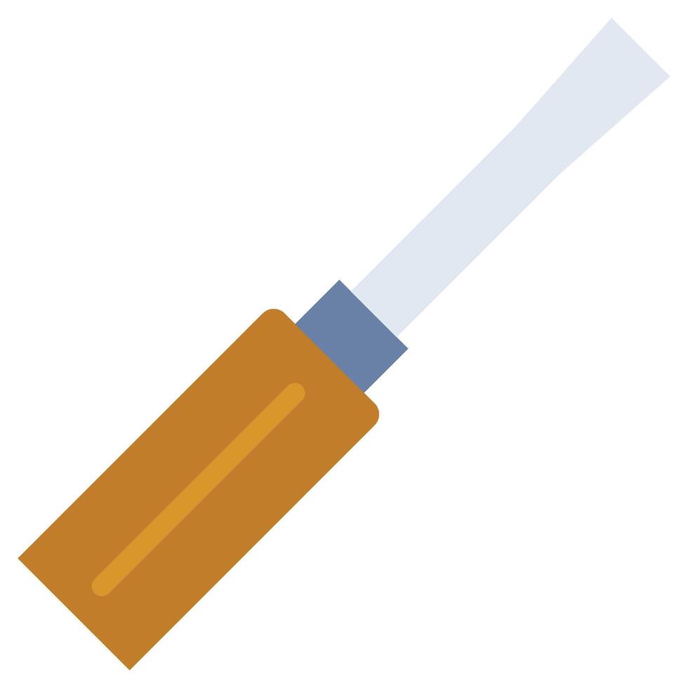 Screw Driver Flat Icon, Flat Design Style Icon Symbol vector