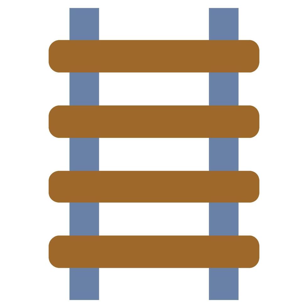 Rail Flat Icon, Mining Icon Concept in Flat design style illustration vector