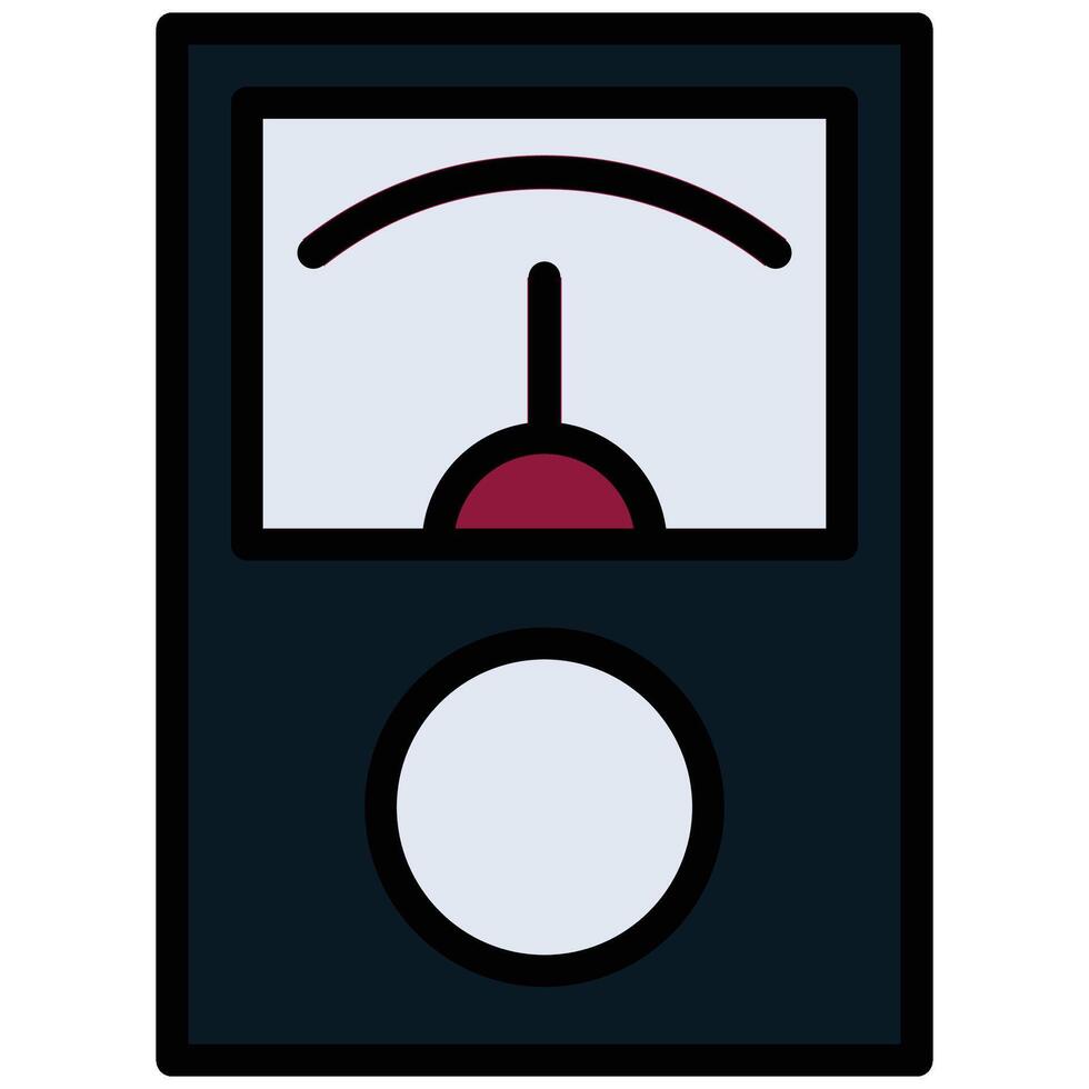 Electrical Tester Outline Flat Icon, Outline Flat Design Style Icon Symbol vector