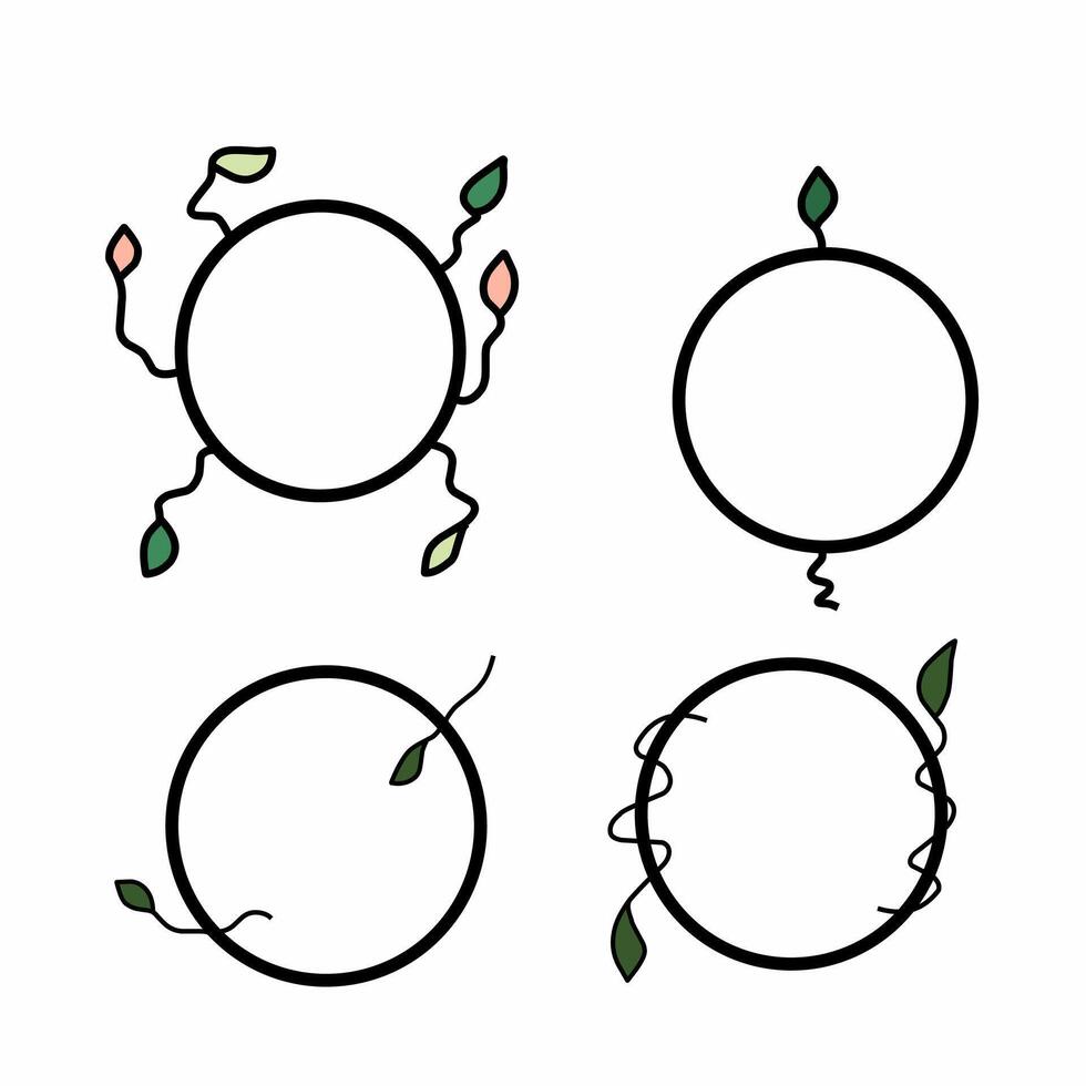 Simple Nature Ring with Creeper Design vector