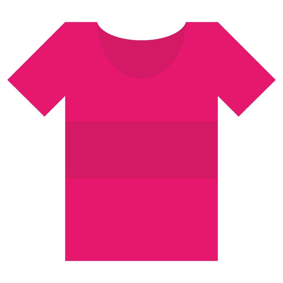 T Shirt Flat Icon, Flat Design Style Icon Illustration vector