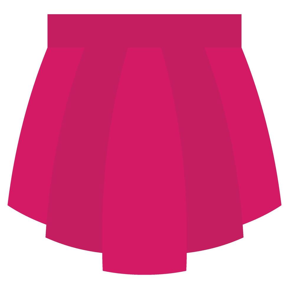Lady Skirt Flat Design Icon, Flat Design Style Icon Illustration vector