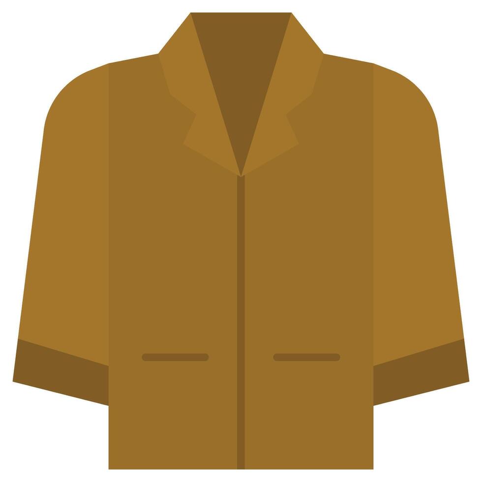 Blazer Flat Icon, Flat Design Style Icon Illustration vector